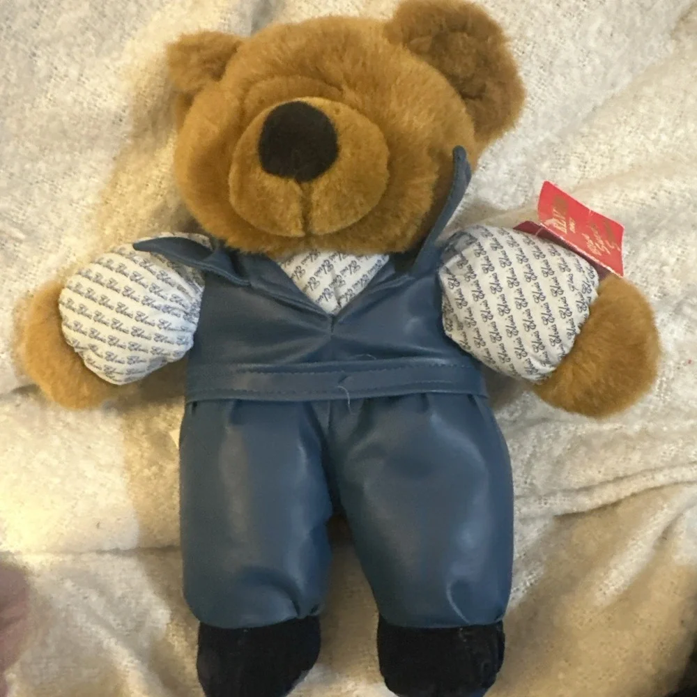 Elvis Presley Plush Blue Suede Shoes Teddy Bear Vintage 1994 RARE No Singing Box